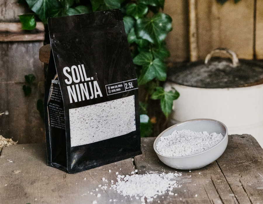 perlite for soil aeration by Soil ninja at London Terrariums